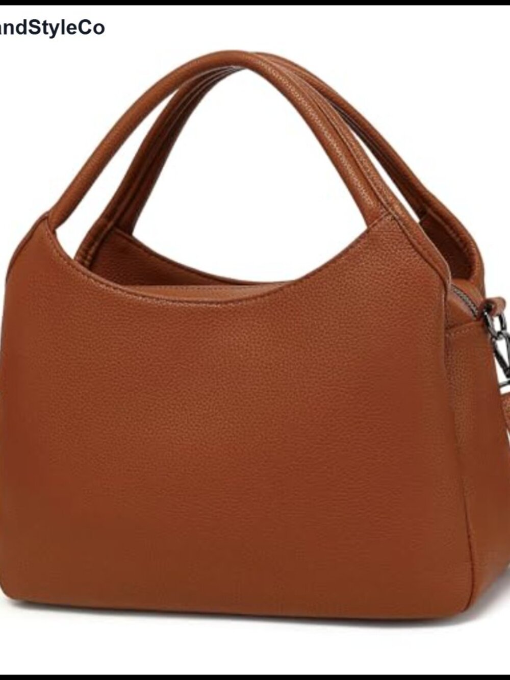 Vegan Leather Tote Bag Medium Multi-Compartment Satchel Hobo Shoulder Purse